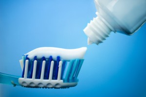 tooth brush and tooth paste